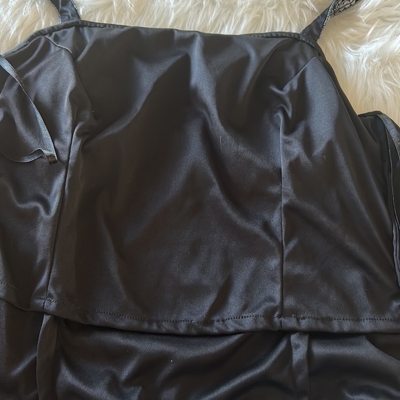 Vintage Sean Collection Black Beaded Silk Top Size Medium - Picture 11 of 12